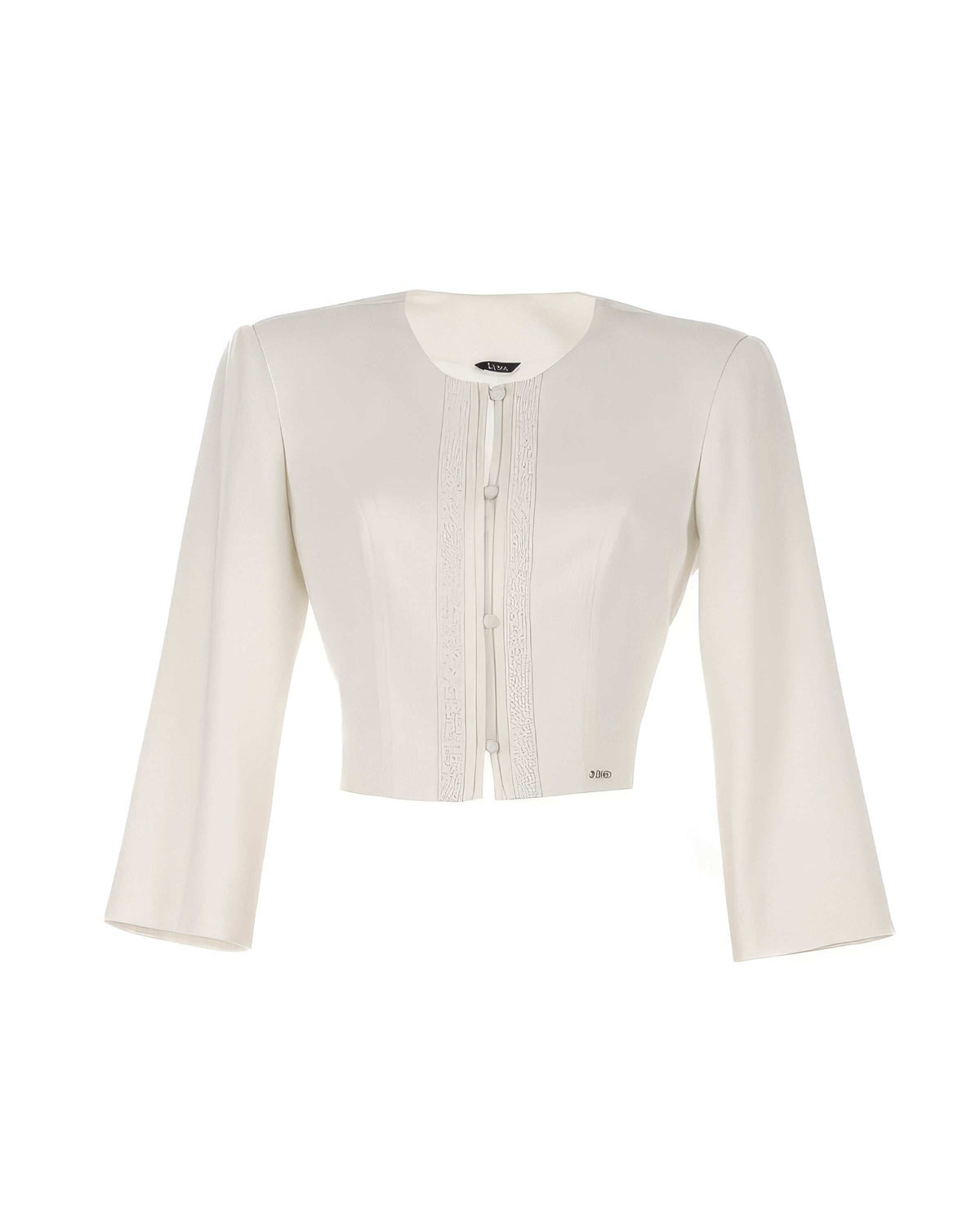 White Tailored Blazer, Lola by Luna Fashion House, handcrafted in Europe, styled for an occasion