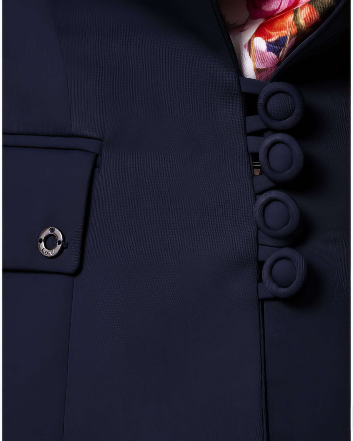 Alexa Tailored Blazer in Navy. Tailored blazer. European cut.