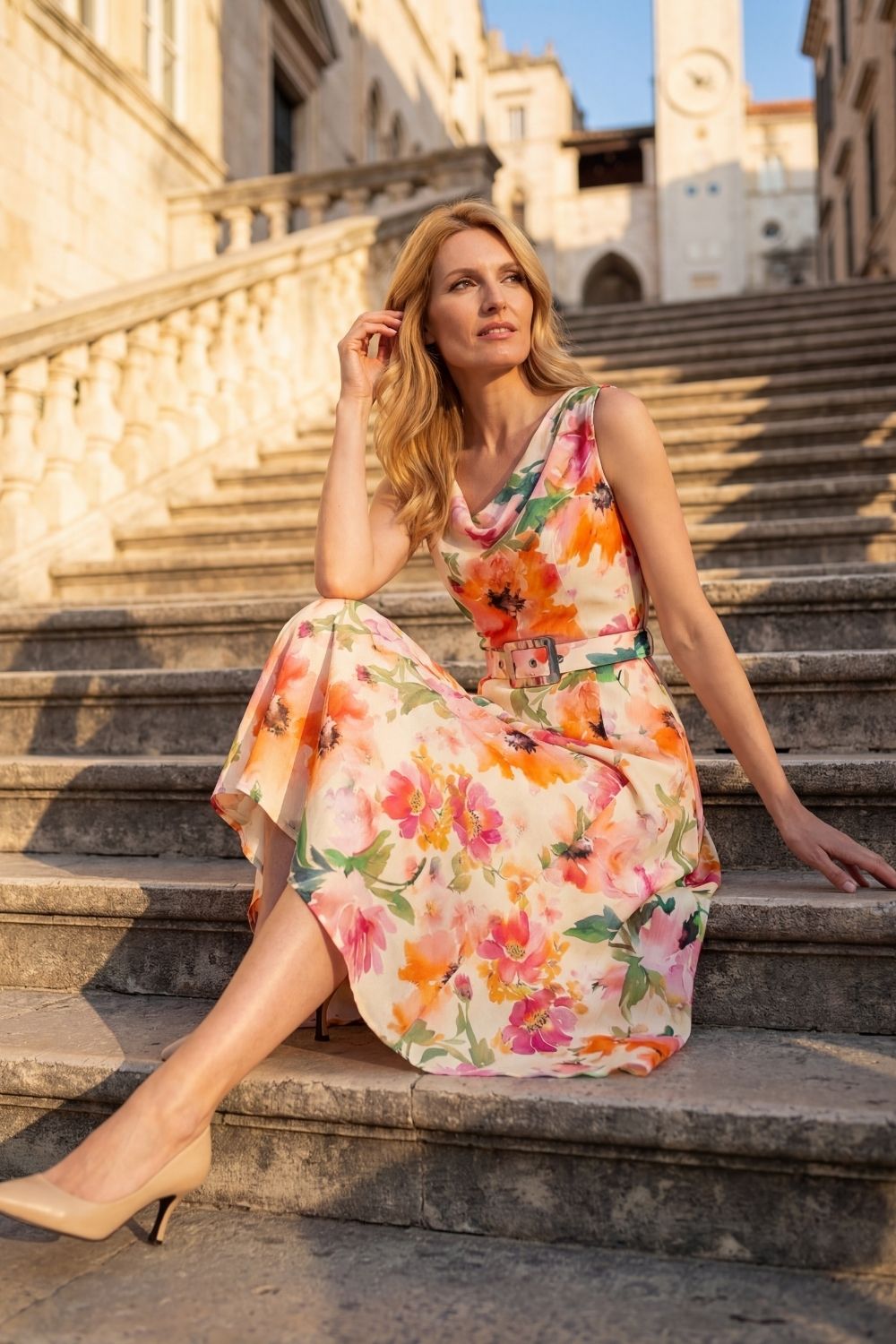italian summer wedding guest dress this  an vineyard  dress: @emmiol_store use code: alliea20 *dress is linked in my stories* #emmiol #emmiolgal Italian Coastal Wedding Guest Outfit:
