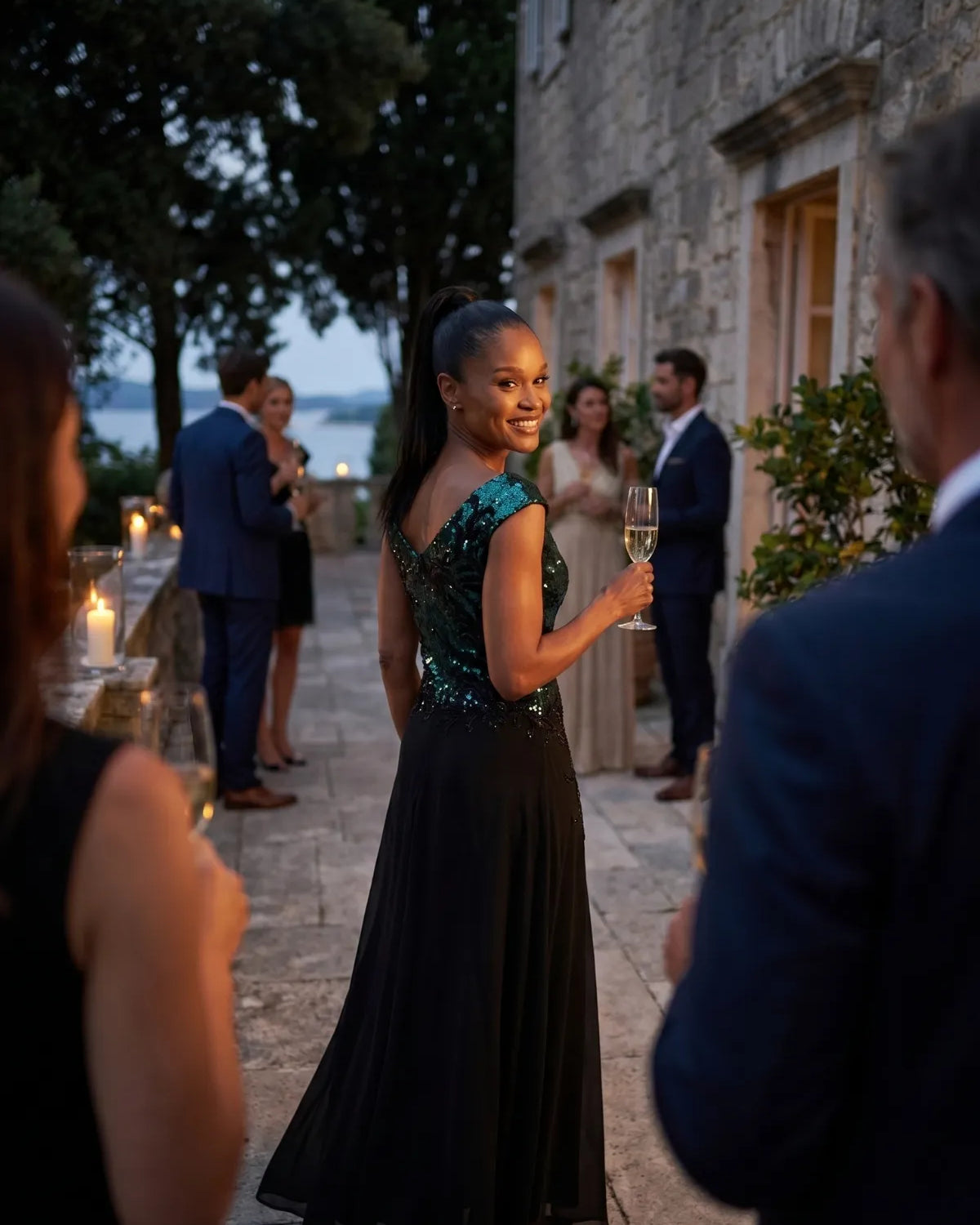 Black Tie Outfit for Woman Over 50