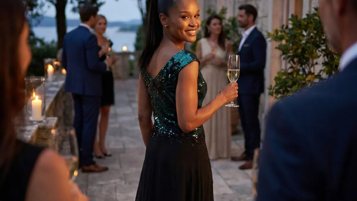 Black Tie Outfit for Woman Over 50
