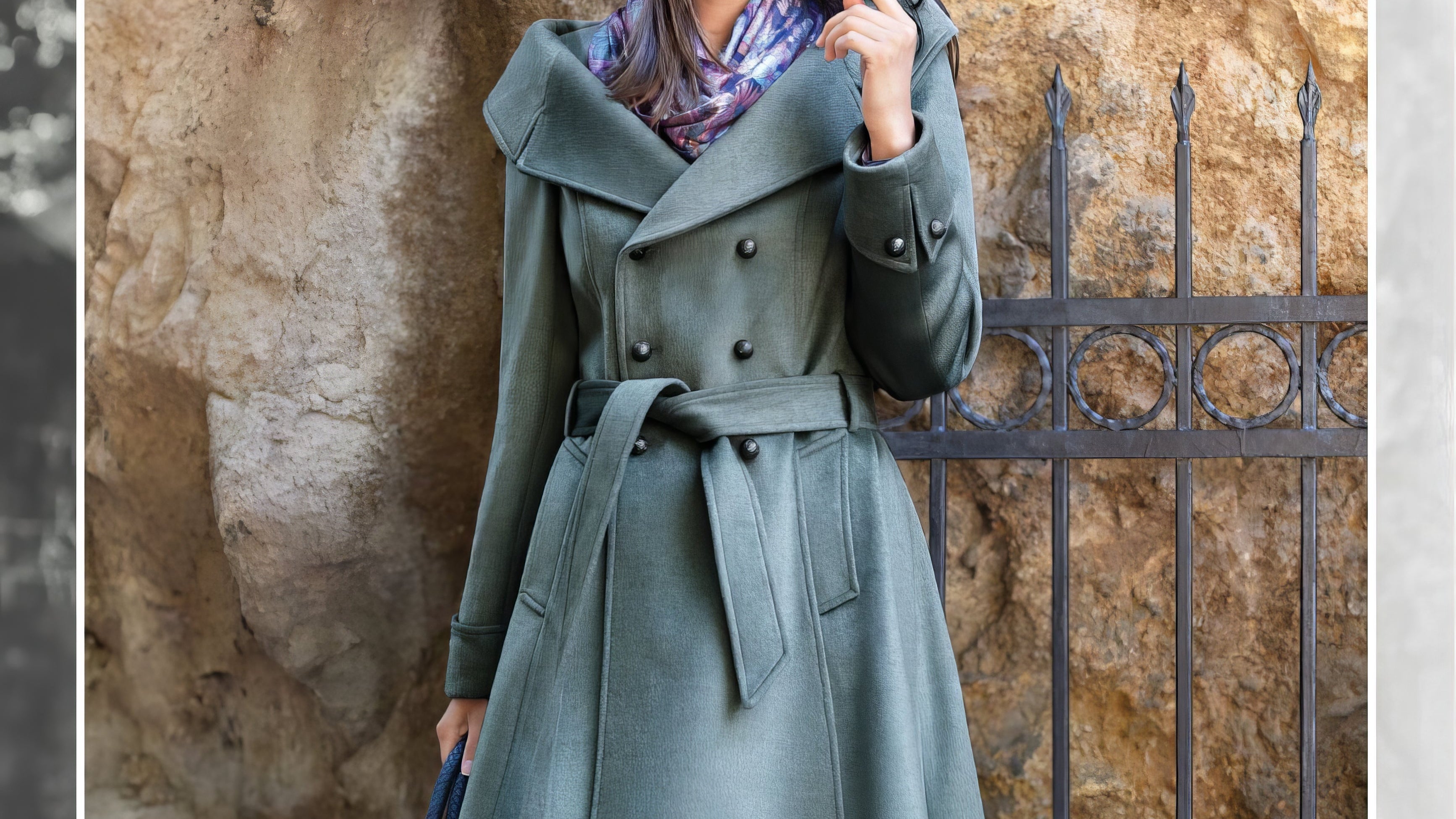 Elegant woman choosing a coat, on the best gift for the woman who has everything