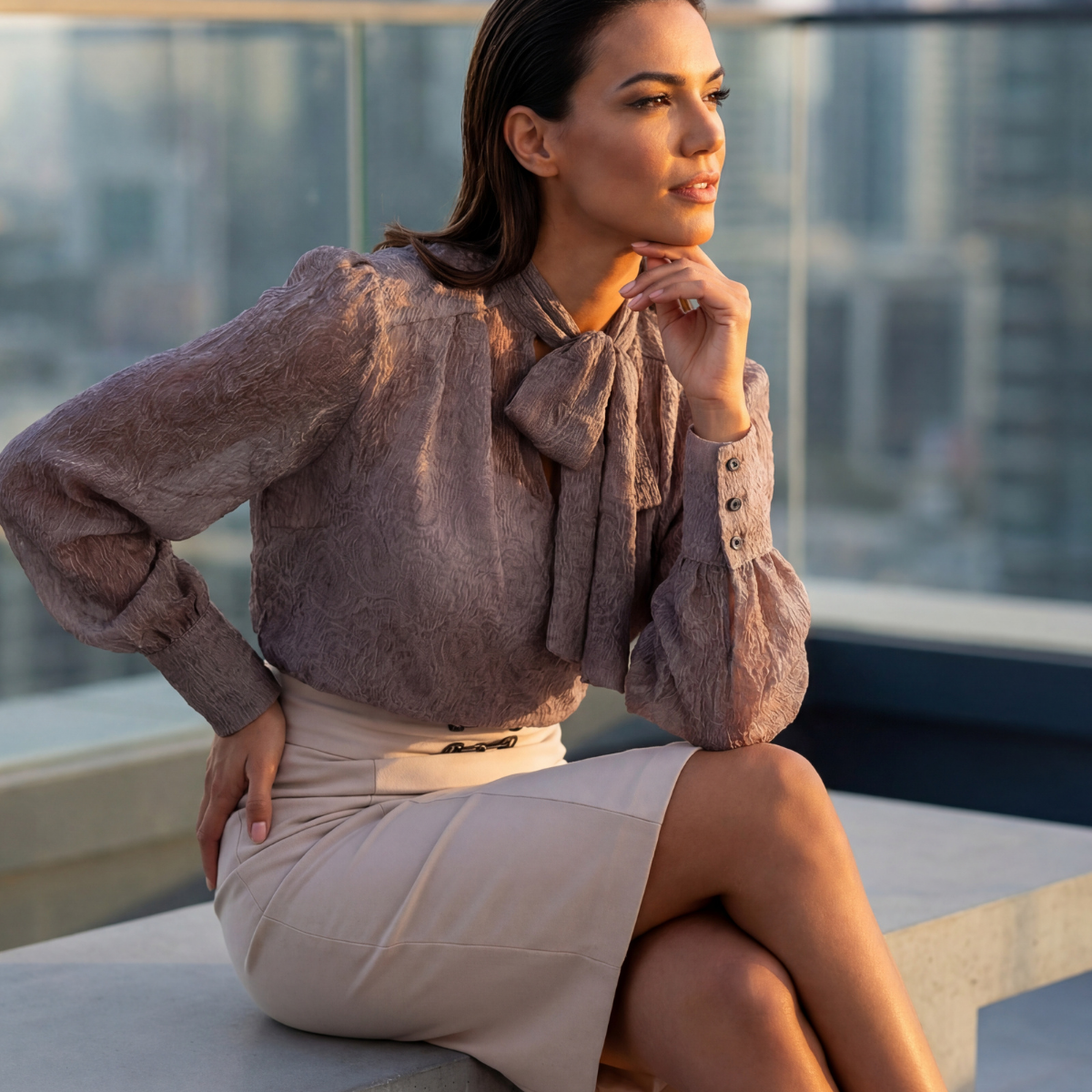 A wardrobe that holds both strength and softness, in structured tailoring