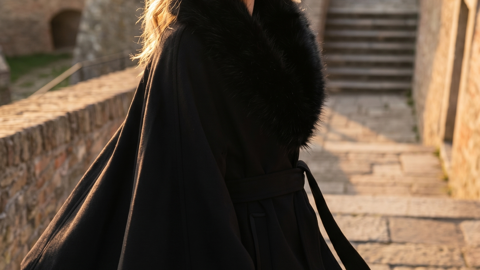 The Black Wool Cape and the Woman Who Wears It: A Story