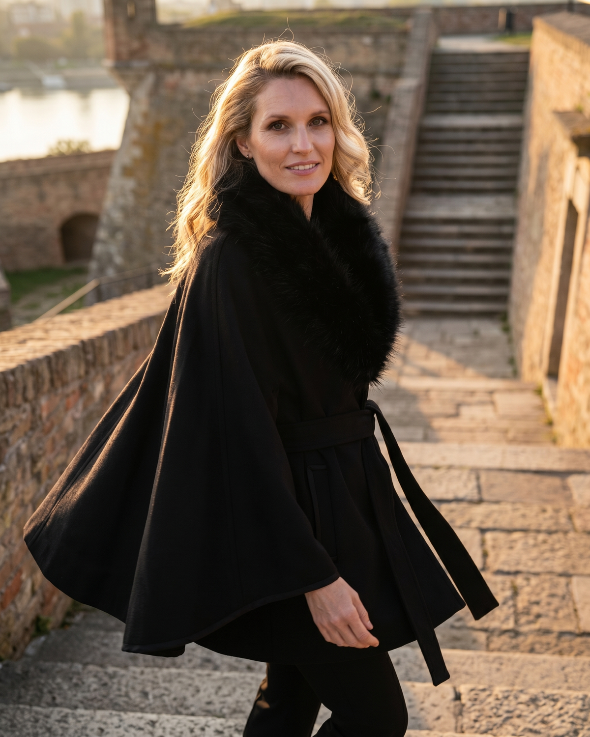 The Black Wool Cape and the Woman Who Wears It: A Story