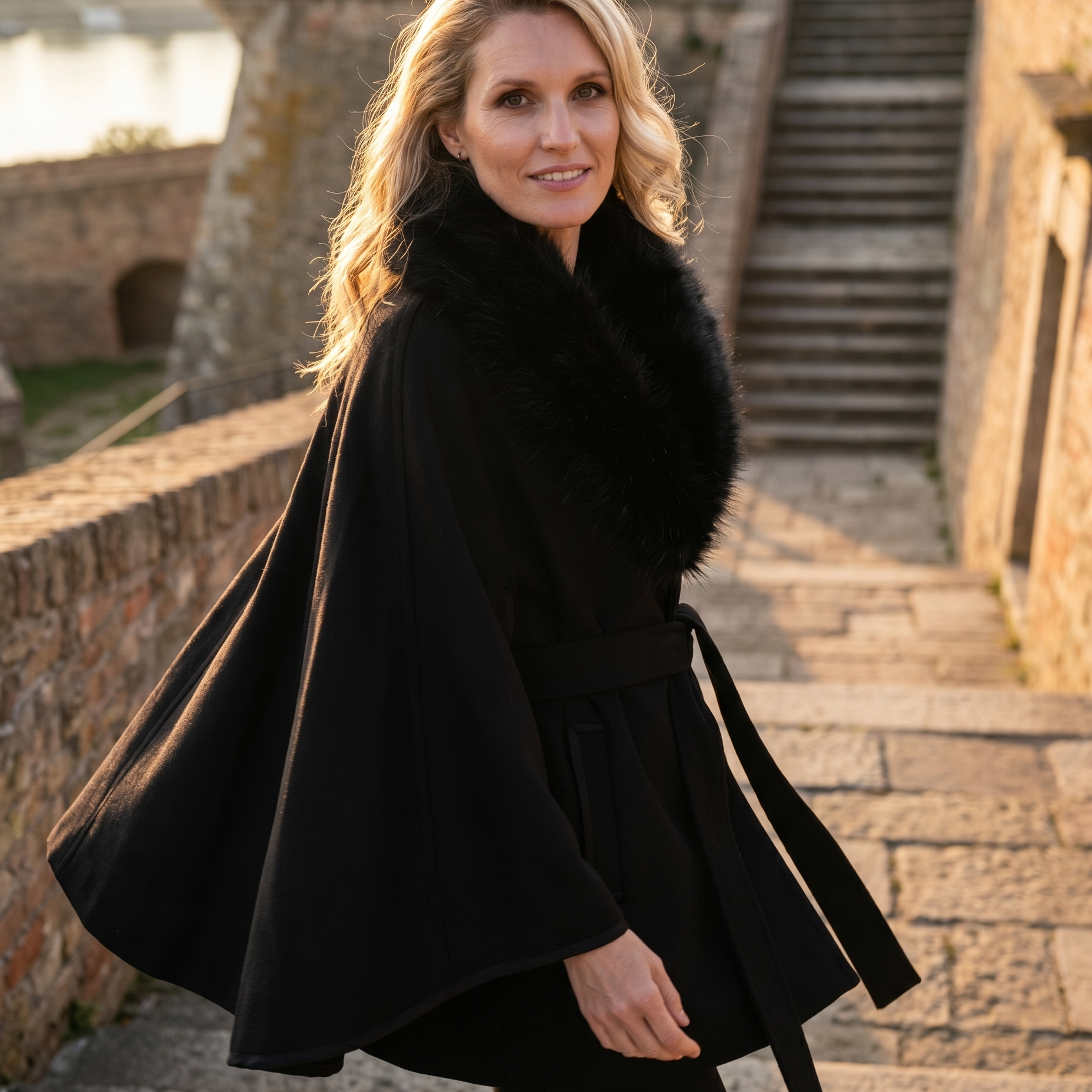 The Black Wool Cape and the Woman Who Wears It: A Story