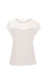 White sleeveless top on a white background