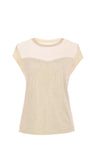 Aria Short-Sleeve Blouse in Ivory with soft fabric and subtle texture, designed for comfortable, polished everyday wear