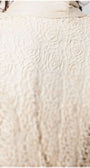 Ivory Cardigan Jody with intricate lace floral back panel and delicate detailing