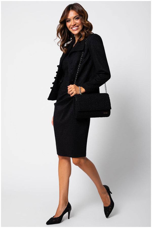 Jody Lace Cocktail Dress in Black