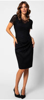Jody Lace Cocktail Dress in Black