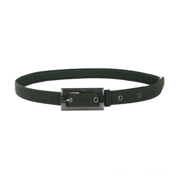 green belt for women with sleek metallic buckle, designed for modern style and versatile wear.