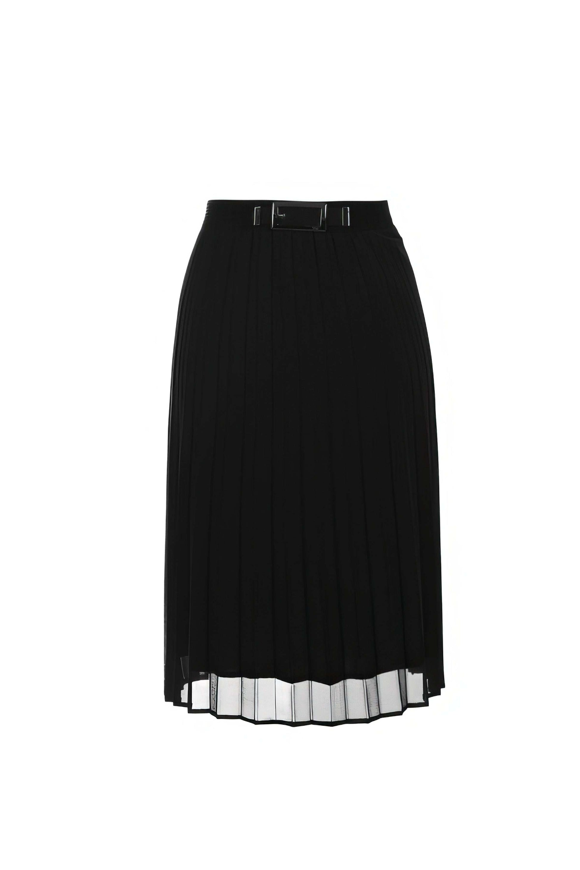 Lola Pleated Skirt in Black