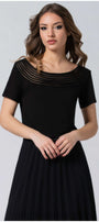 Lola Business Blouse in Black