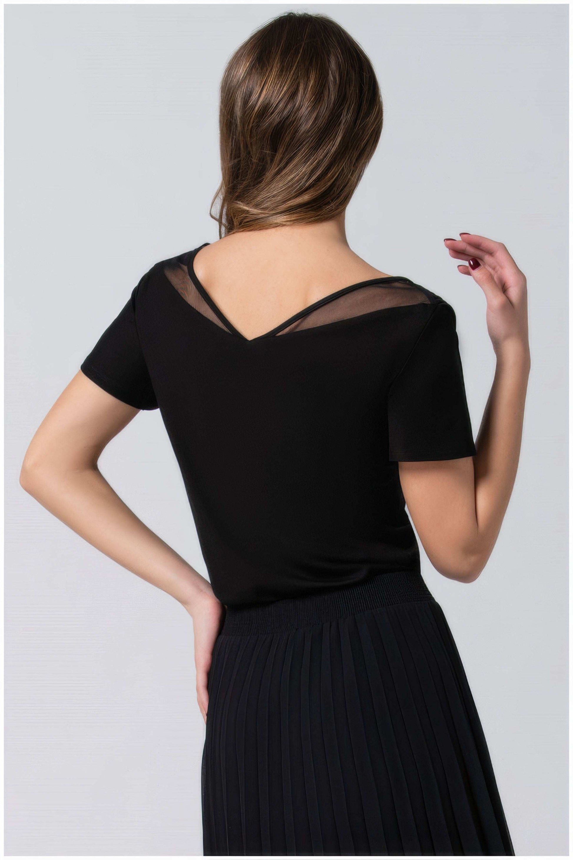 Lola Business Blouse in Black