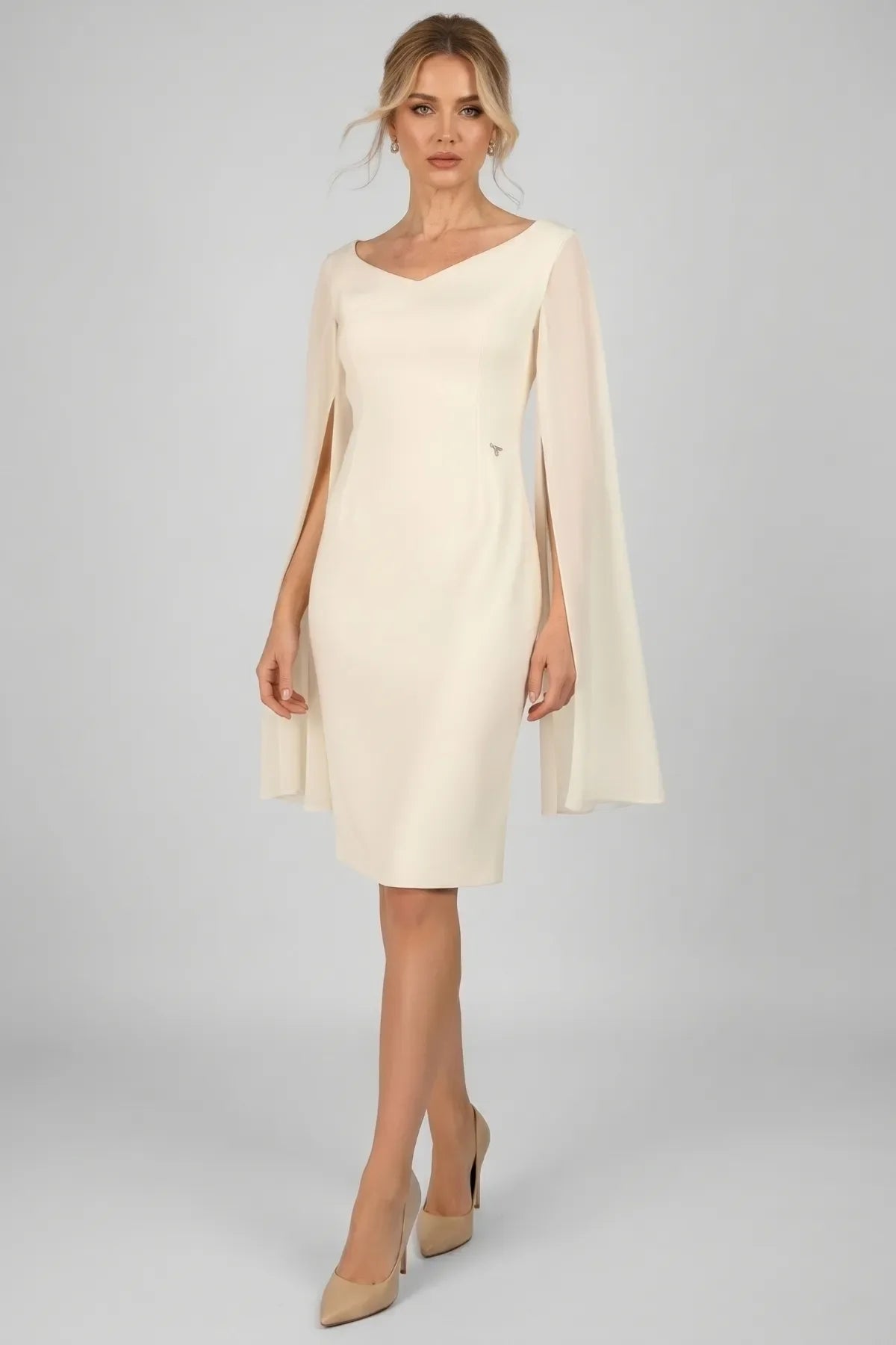Rebeka Short Dress in Ivory