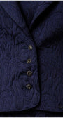 detail navy floral jacquard Peni blazer