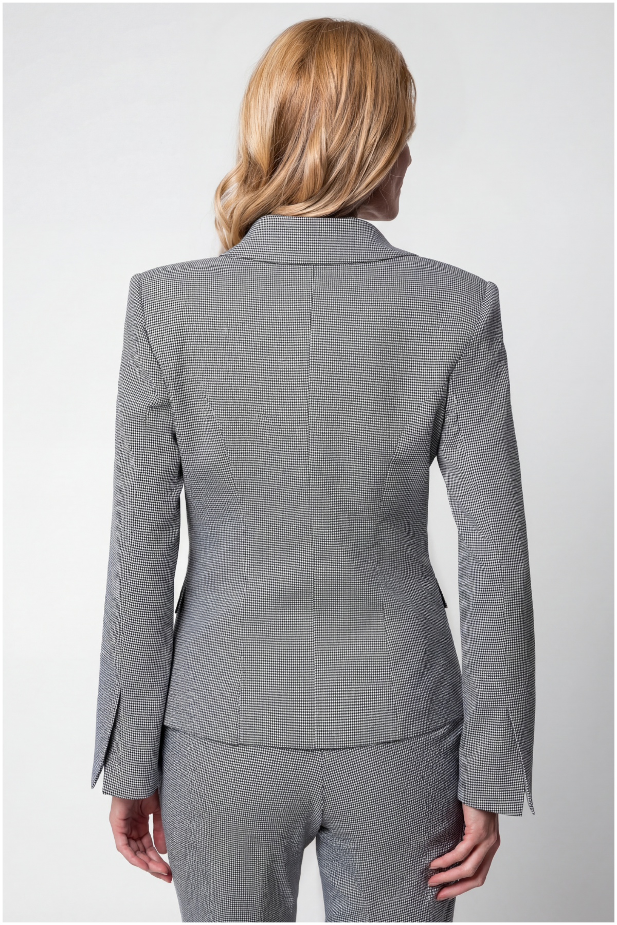 Elena Houndstooth Tailored Blazer