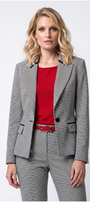 Elena Houndstooth Tailored Blazer