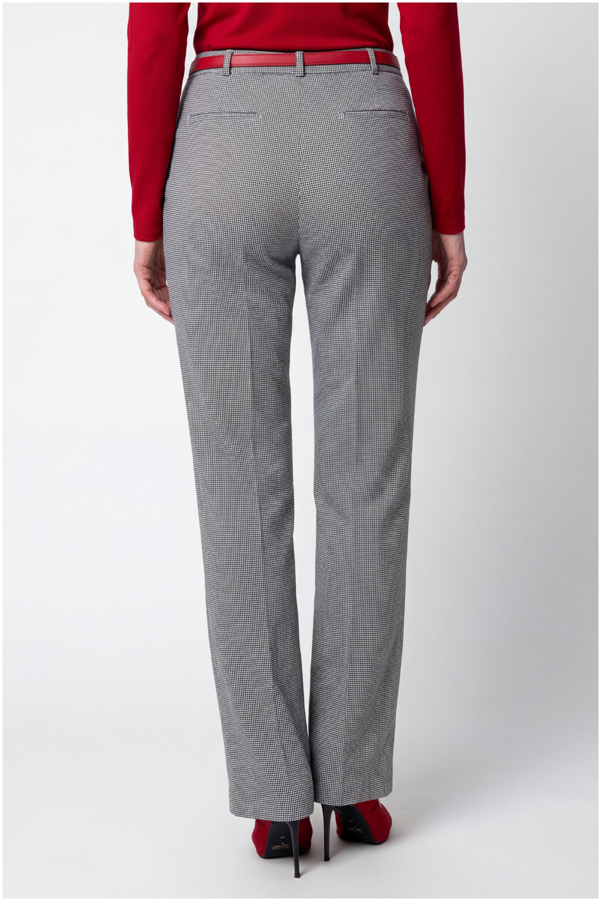 Elena Houndstooth Tailored Trousers