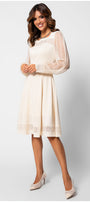 Jody Lace A-Line Dress in Ivory