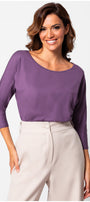 Eva Classic Top in Amethyst Purple