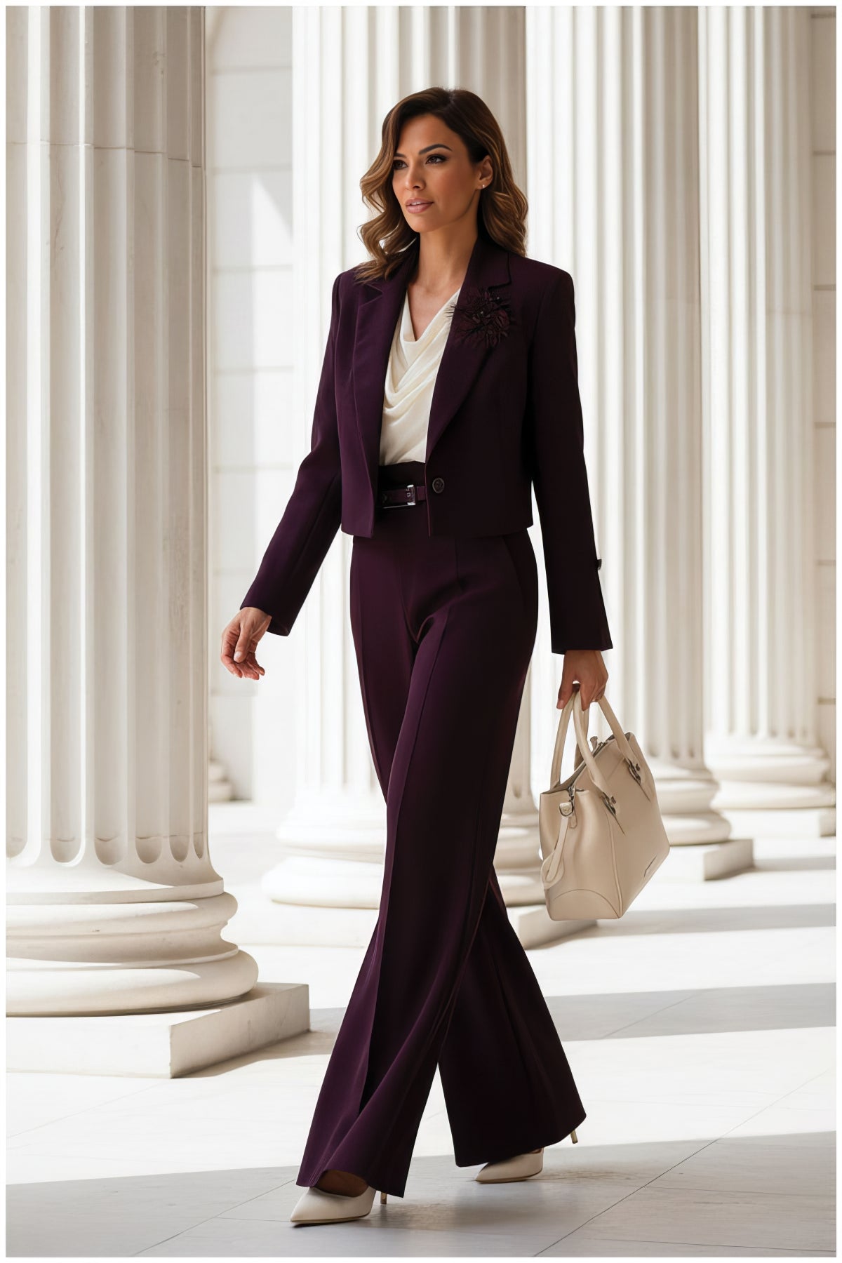 Lucy Draped Blouse in Ivory